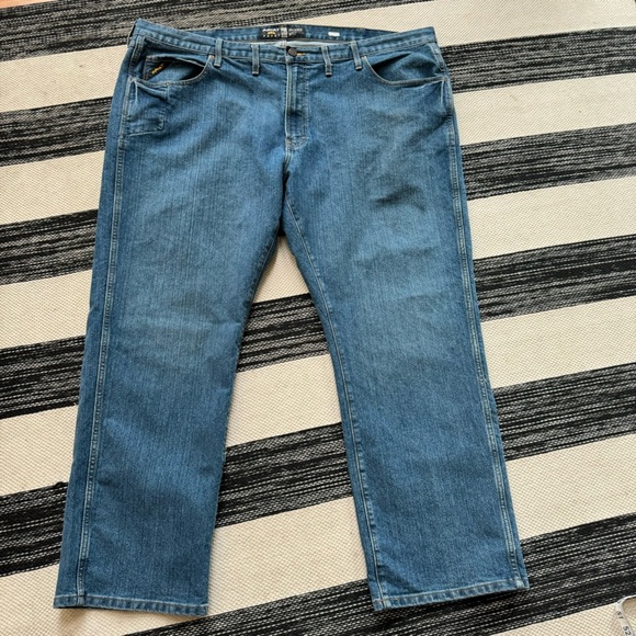 Ariat‎ Men's M4 Rebar Bootcut Relaxed Fit Medium Wash Jeans Size W50x L32